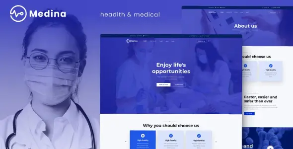 Medina – Medical & Health Elementor Template Kit